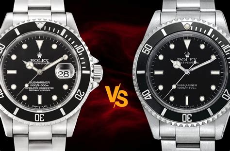 diametro rolex submariner senza data|Rolex Submariner Date vs No.